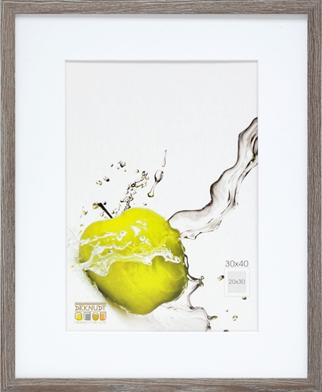 Picture of Deknudt S66KH3 P1          30x40 Wood grey oak w. Passepartout