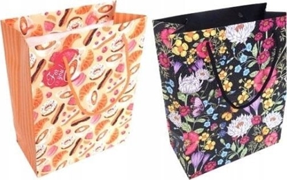 Attēls no Dekoracja witeczna MFP paper Torebka ozdobna matowa 20x25x10cm mix FRESH