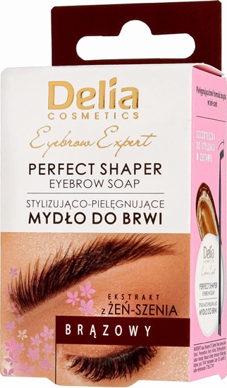Picture of Delia Delia Cosmetics Eyebrow Expert Stylizujco-Pielgnujce Mydo do brwi - brzowe 10ml
