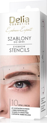 Picture of Delia DELIA Eyebrow Expert - Szablony do brwi - 10 rónych ksztatów