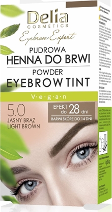Picture of Delia DELIA Henna do brwi pudrowa w saszetkach 5.0 - Jasny brz
