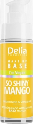 Attēls no Delia Delia Vegan Make Up Base wegaska baza rozjaniajco-witalizujca So Shiny Mango 30ml