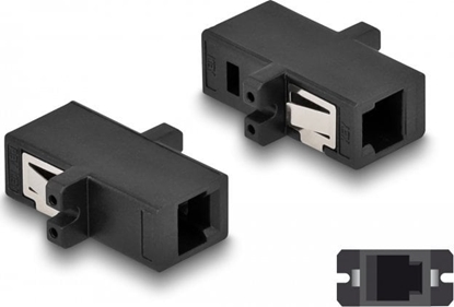 Picture of Delock Optical Fiber Coupler MTRJ female to MTRJ female black