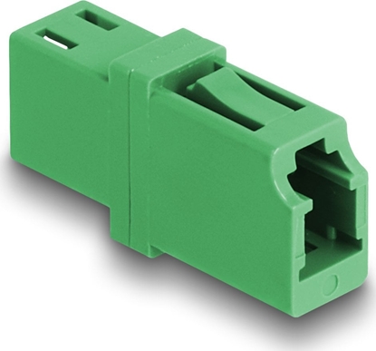Picture of Delock Optical Fiber Coupler LC Simplex female to LC Simplex female APC green