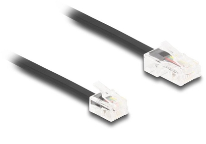 Picture of Delock Telephone Cable RJ45 plug to RJ11 plug black 2 m