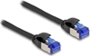 Изображение Delock RJ45 Network Cable Cat.6A S/FTP Slim 1 m black