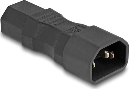 Picture of Delock Power Adapter IEC 60320 - C14 to C13, male / female, 10 A, straight