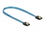 Picture of Delock SATA 6 Gb/s Cable UV glow effect blue 50 cm
