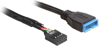 Picture of Delock Cable USB 2.0 pin header female > USB 3.0 pin header male 30 cm