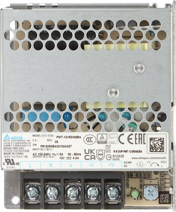 Picture of Delta ZASILACZ IMPULSOWY PMT-12V50W2BA Delta Electronics