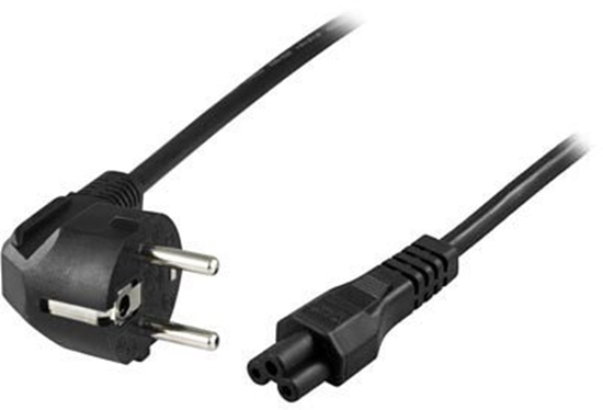 Picture of DELTACO CEE 7/7 - C5 power cord with angled plug, 10m