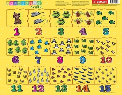 Attēls no Demart Puzzle ramkowe - Cyferki dla dzieci