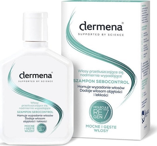 Picture of Dermena Dermena Supported By Science Szampon Sebocontrol do wosów przetuszczajcych si i nadmiernie wypadajcych 200ml