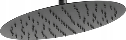 Изображение Deszczownica Ferro SLIM gowica talerzowa deszczowni okrga 30cm, czarny