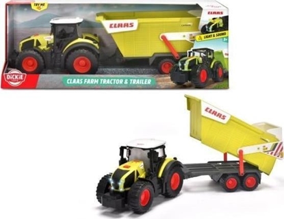 Picture of Dickie Traktor z przyczep 64cm CLAAS FARM DICKIE