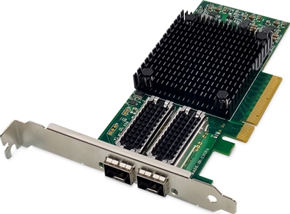 Picture of Digitus 2 port 25 Gigabit Ethernet network card, SFP28, PCI Express, Mellanox chipset