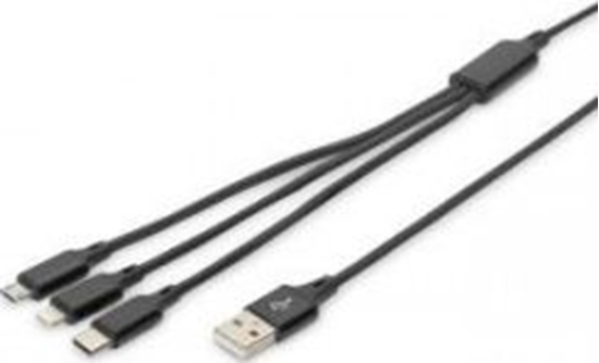 Picture of Kabel USB Digitus USB-A - 1 m Czarny (AK-300160-010-S)