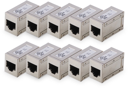 Изображение Digitus CAT?6,?modular?couplers,?shielded - 10 pieces