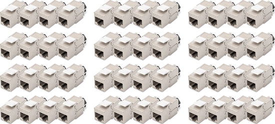 Picture of Digitus Cat. 6A keystone module, shielded with intelligent cable manager - 48 pcs.