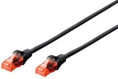 Изображение Digitus Patchcord U/UTP, Cat6, 0.5m, czarny (DK-1612-005/BL)