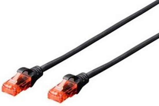 Изображение Digitus Patchcord U/UTP, Cat6, 0.5m, czarny (DK-1612-005/BL)