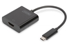 Picture of Adapter graficzny HDMI 4K 30Hz UHD na USB 3.1 Typ C, z audio, czarny, dł. 15cm