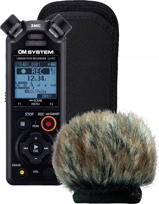 Picture of Dyktafon Olympus OM System audio recorder LS-P5 Wind Protection Kit