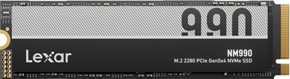 Attēls no SSD|LEXAR|NM990|2TB|M.2|NVMe|Write speed 10000 MBytes/sec|Read speed 14000 MBytes/sec|2.45mm|TBW 750 TB|MTBF 1500000 hours|LNM990X002T-RNNNG