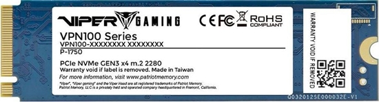 Picture of Dysk SSD Patriot VPN100 LITE 512GB M.2 2280 PCI-E x4 Gen3 NVMe (VPN100-512GM28B)