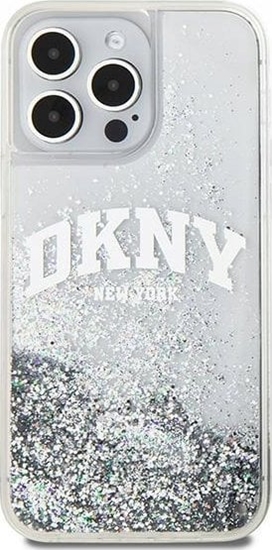 Picture of DKNY Apple iPhone 15 Pro 6.1 hardcase Liquid Glitter Big Logo Black