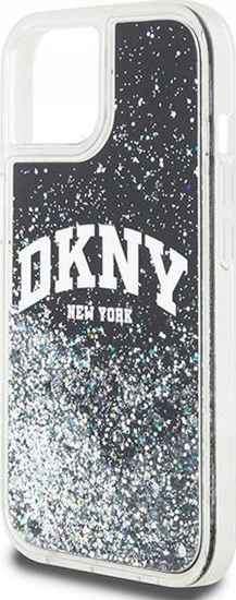 Picture of DKNY DKNY Liquid Glitter Big Logo - Etui iPhone 12 / iPhone 12 Pro (czarny)
