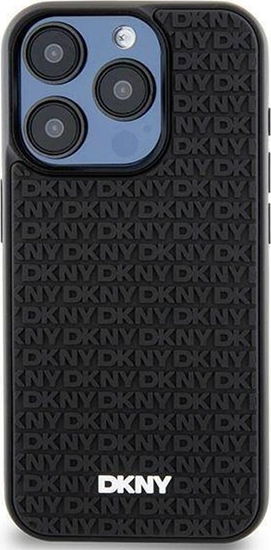 Picture of DKNY DKNY 3D Rubber Repeat Pattern - Etui iPhone 15 / 14 / 13 (czarny)