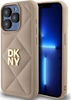 Picture of DKNY DKNY DKHCP15XPQDSLE iPhone 15 Pro Max 6.7" beige/beige Quilted Stack Logo