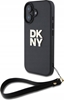 Изображение DKNY DKNY DKHCP16SPBSWSK iPhone 16 6.1" black/black hardcase Wrist Strap Stock Logo