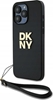 Изображение DKNY DKNY DKHCP16XPBSWSK iPhone 16 Pro Max 6.9" black/black hardcase Wrist Strap Stock Logo