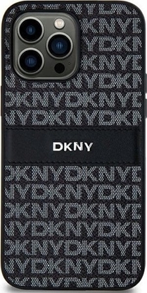 Изображение DKNY DKHCS24LPRTHSLK S24 Ultra S928 czarny/black hardcase Leather Mono Stripe & Metal Logo