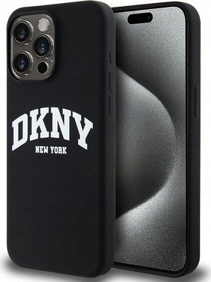 Picture of DKNY DKNY Liquid Silicone White Printed Logo MagSafe - Etui iPhone 14 Pro Max (czarny)