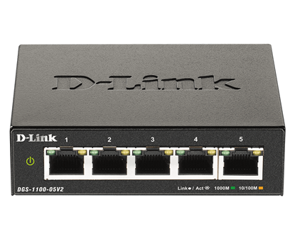 Picture of D-Link DGS-1100-05V2/E 5-Port Layer2 Gigabit Smart Sw