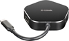 Picture of D-Link DUB-M420 laptop dock/port replicator Wired Thunderbolt 3 Black, Silver