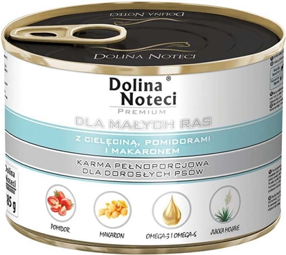 Picture of Dolina Noteci Premium dla maych ras z cielcin pomidorami i makaronem 185 g
