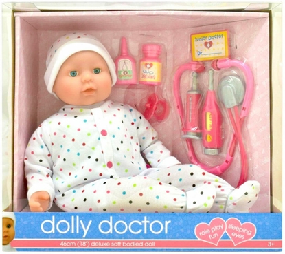 Picture of DOLLSWORLD doll Dolly Doctor, 46 cm