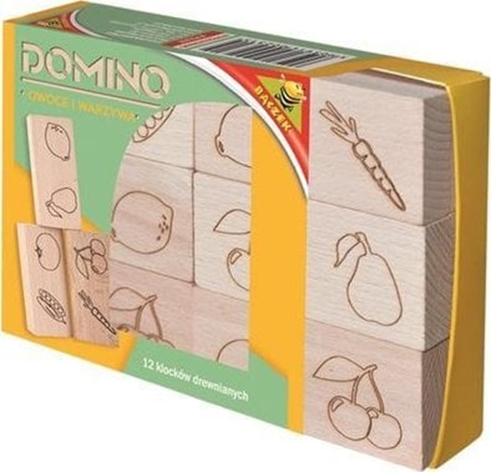 Picture of Domino drewniane - owoce i warzywa