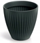 Изображение Prosperplast Doniczka Latia Round Midl - Antracytowa (TLRO60M-466R)