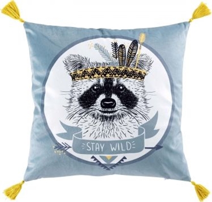 Attēls no Douceur d`Interieur PODUSZKA DEKORACYJNA FILOU - NIEBIESKA 40x40