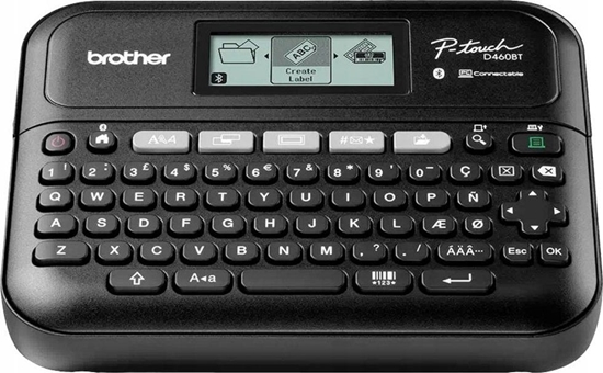 Picture of Brother PT-D460BTVP etiķešu printeris Termālā pārsūtīšana 180 x 180 DPI 30 mm/sec Vadu & Bezvadu TZe Bluetooth QWERTY
