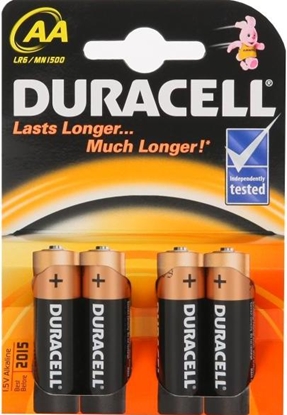 Picture of Duracell AA/LR6, Alkaline Basic MN1500, 4 pc(s)
