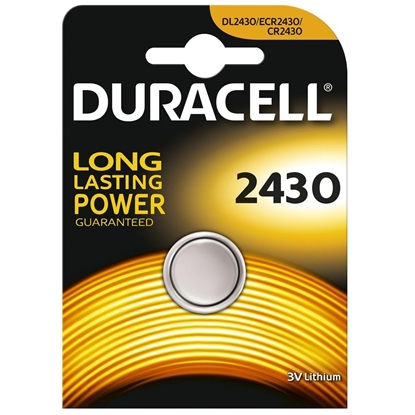 Picture of Duracell CR2430 Lithium 3V Tablet Battery