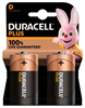 Picture of Duracell Plus MN1300 D, Alkaline, 2 pc(s)