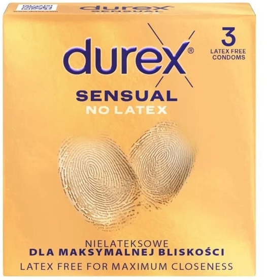 Picture of DUREX Sensual No Latex Prezerwatywy bez lateksu 1 op.-3 sztuki