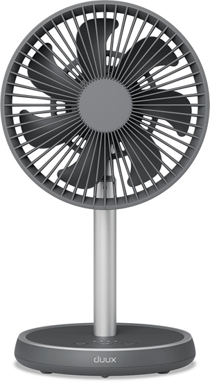 Picture of Duux Fan | Rize Flex | Stand Fan | Grey | Diameter 21 cm | Number of speeds 4 | Oscillation | 10 W | No